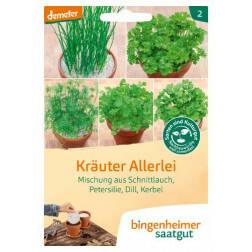 Mélange d'herbes de cuisine - 5 Disques de graines - BIODYNAMIQUE